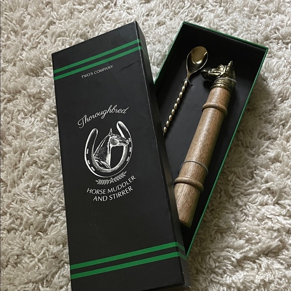 Thoroughbred Horse Muddler and Stirrer Set - Picture 1 of 5